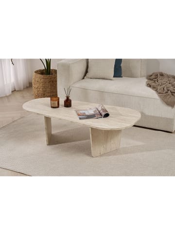 Evila Salontafel beige - (B)130 cm - (H)40 cm - (D)65 cm