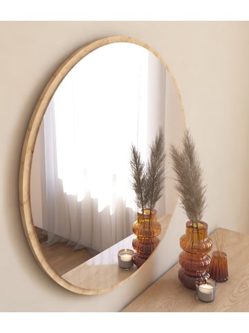 Scandinavia Concept Spiegel "Ozze" naturel - (B)60 x (H)60 x (D)2,2 cm
