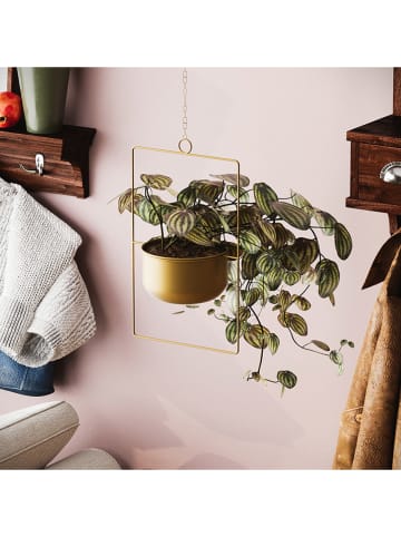 Evila Blumentopf "Parapet" in Gold - (H)40 x Ø 17 cm