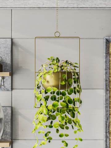 Evila Bloempot "Parapet" goudkleurig - (H)40 x Ø 17 cm