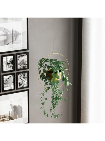 Evila Doniczka "Payanda" w kolorze złotym - wys. 40 x Ø 17 cm