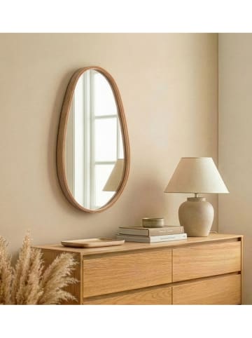 Evila Wandspiegel in Hellbraun - (B)45 x (H)70 cm