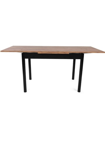 Evila Uittrekbare eettafel bruin - (B)110 x (H)75 x (D)70 cm