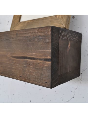 Evila 3er-Set: Wandregale in Braun - (B)13 x (H)60 x (T)11 cm