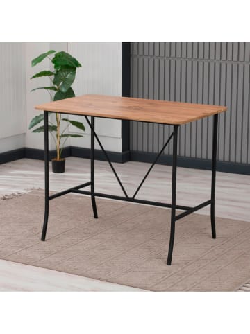 Evila Bartisch "Retro" in Hellbraun/ Schwarz - (B)110 x (H)92 x (T)70 cm