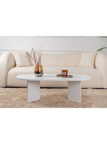 Evila Salontafel "Sable" wit - (B)119 x (H)39,8 x (D)60 cm