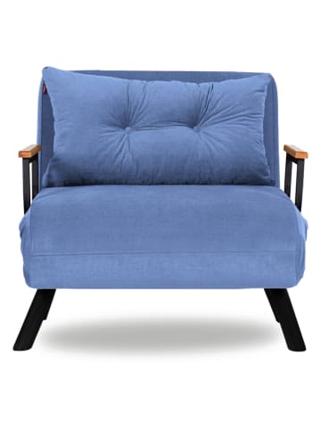 Evila Schlafsessel "Sando" in Hellblau - (B)60 x (H)78 x (T)78 cm