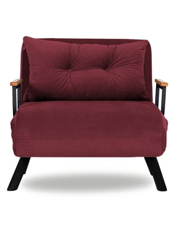 Evila Schlafsessel "Sando" in Rotbraun - (B)60 x (H)78 x (T)78 cm