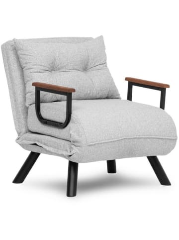 Evila Slaapbank "Sandro" lichtgrijs - (B)78 x (H)69 x (D)50 cm