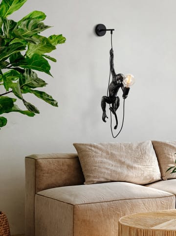 Evila Wandlamp zwart - (H)68 x Ø 24 cm