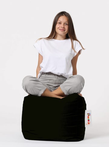 Evila Poef zwart - (H)45 x Ø 45 cm