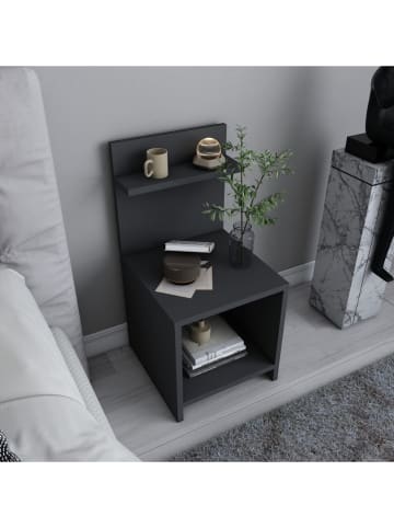 Evila Stolik nocny "Ullman" w kolorze antracytowym - 35,6 x 72 x 37,4 cm