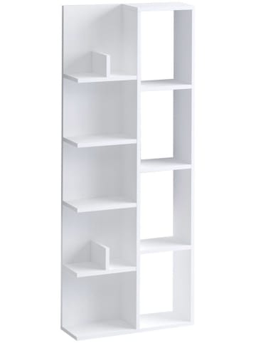 Evila Boekenkast "Viva" wit - (B)60 x (H)150 x (D)18 cm