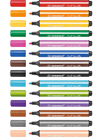 STABILO Viltstiften driehoekig "STABILO Trio Schribbi" - 14 stuks