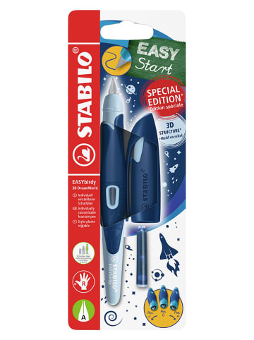 STABILO Pióro szkolne "STABILO EASYbirdy 3D DreamWorld - Feder A" w kolorze niebieskim