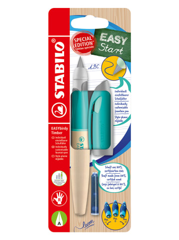STABILO Schoolvulpen - rechtshandig - "EASYbirdy" - veer A - turquoise