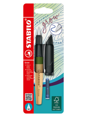 STABILO Vulpen "Grow" lichtbruin/groen