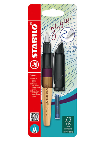 STABILO Vulpen "Grow" lichtbruin/bordeaux