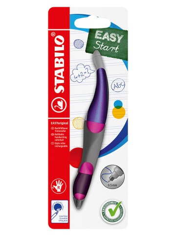 STABILO Rollerbal - rechtshandig "STABILO EASYoriginal Holograph" roze/paars