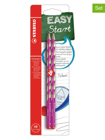 STABILO 4er-Set: Bleistifte für Rechtshänder "STABILO EASYgraph S"
