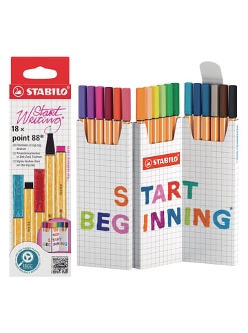 STABILO Fineliner "STABILO point 88 - Zick-Zack" - 18 Stück