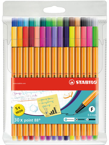 STABILO Fineliners "STABILO point 88" - 30 stuks
