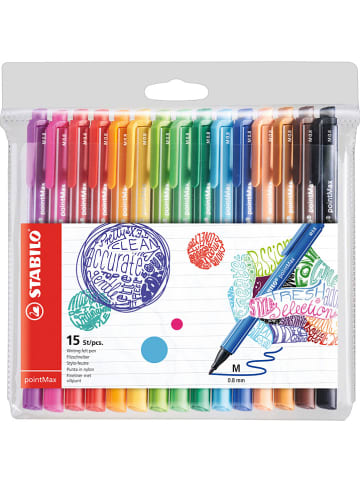 STABILO Viltstiften "STABILO pointMax" - 15 stuks