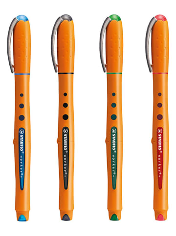 STABILO Pióra kulkowe (4 szt.) "STABILO worker+"