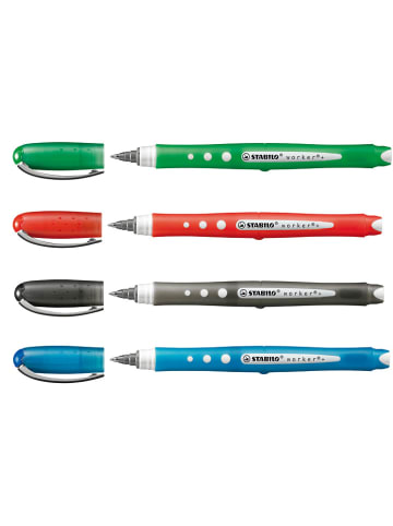 STABILO Ballpoints "STABILO worker+ colorful-medium" - 4 stuks