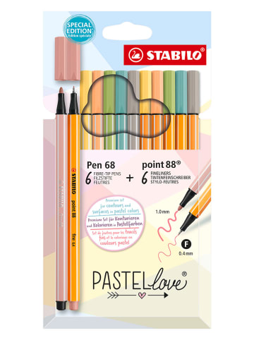 STABILO Stifte-Set "STABILO Pastellove" - 12 Stück