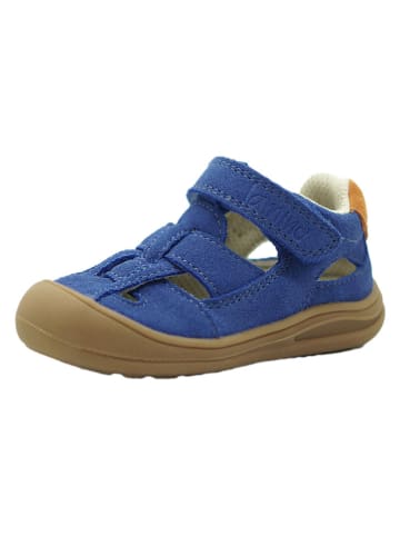 lamino Leren enkelsandalen donkerblauw