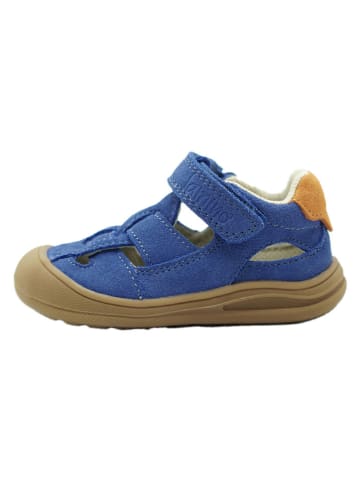 lamino Leren enkelsandalen donkerblauw