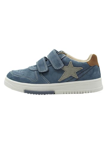 lamino Leren sneakers blauw