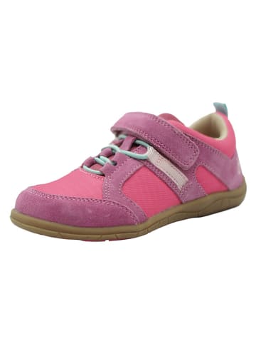 lamino Skórzane buty barefoot w kolorze różowym