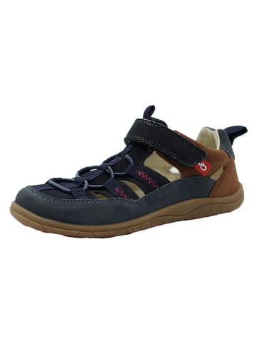 lamino Leren barefootenkelsandalen donkerblauw