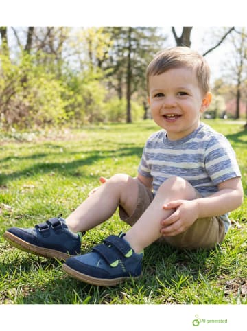 lamino Skórzane buty barefoot w kolorze granatowym  