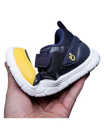 lamino Buty barefoot w kolorze granatowo-żółtym