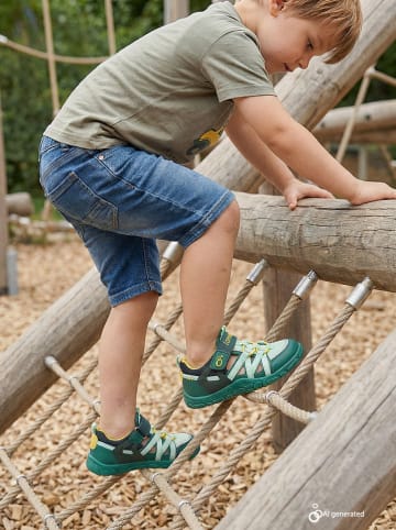 lamino Półsandały w kolorze zielonym do chodzenia na boso