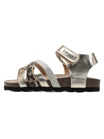 lamino Sandały w kolorze złotym