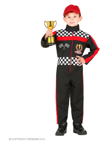 Carnival Party Kostuumpak "Formule 1 coureur" zwart/rood