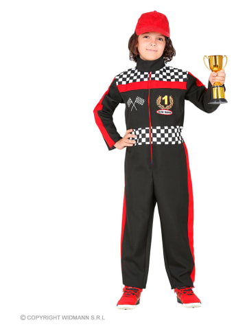 Carnival Party Kostuumpak "Formule 1 coureur" zwart/rood