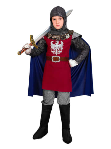 Carnival Party 3-delig kostuum "Ridder" blauw/rood