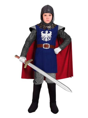 Carnival Party 3-częściowy kostium "Ritter" w kolorze czerwono-niebieskim