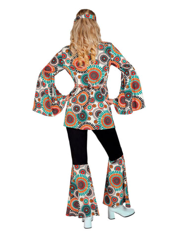 Carnival Party 3-delig kostuum "60's" zwart/meerkleurig