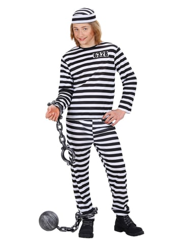 Carnival Party 3-częściowy kostium w kolorze czarno-białym