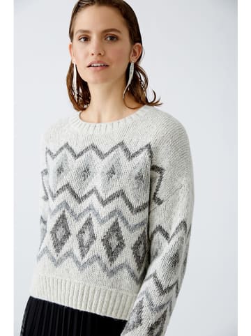 Oui Pullover in Grau