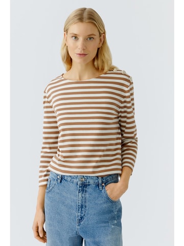 Oui Longsleeve in Camel/ Creme