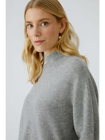 Oui Wollrollkragenpullover in Grau