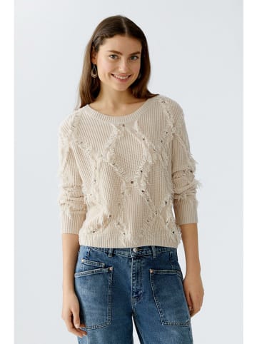 Oui Pullover in Beige