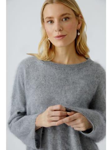 Oui Wollpullover in Grau